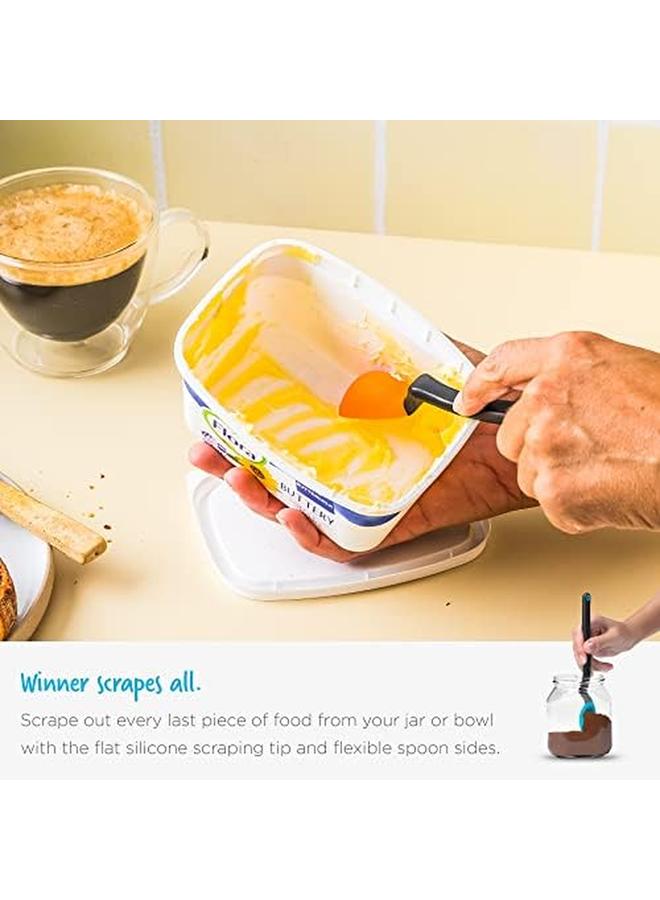 Dreamfarm Mini Supoon Silicone Jar Scraping Spoon 1 Teaspoon Black - Image 3