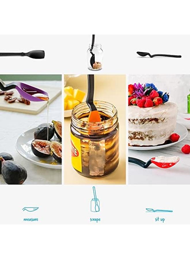 Dreamfarm Mini Supoon Silicone Jar Scraping Spoon 1 Teaspoon Black - Image 2
