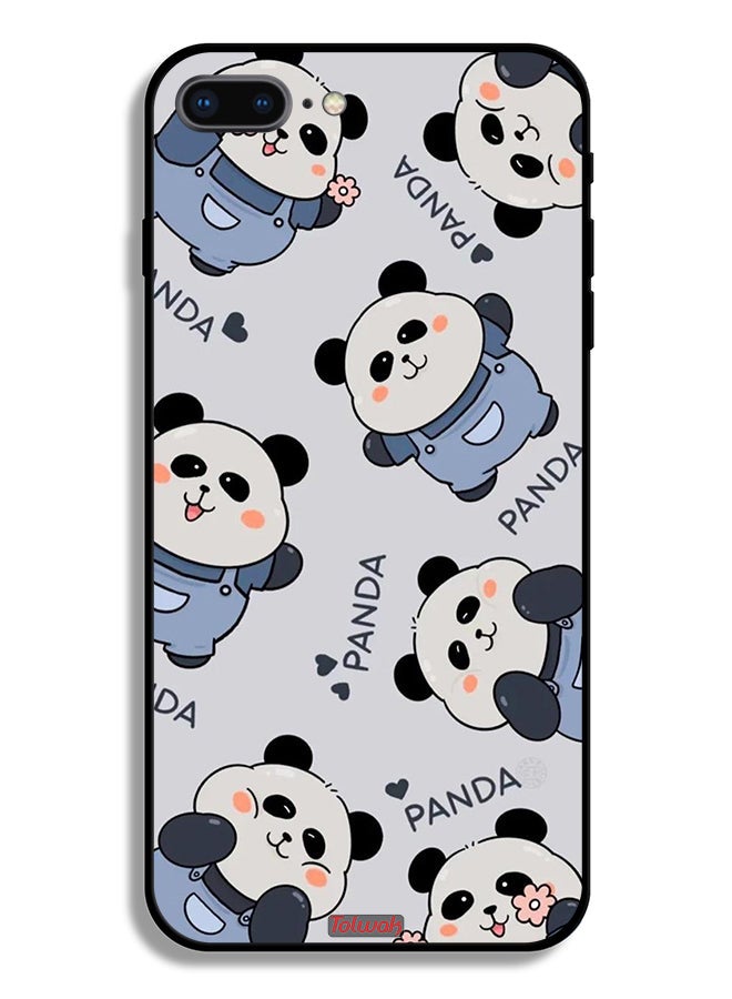 Tolwak Apple iPhone 8 Plus Protective Case Pattern Of Pandas - Image 2