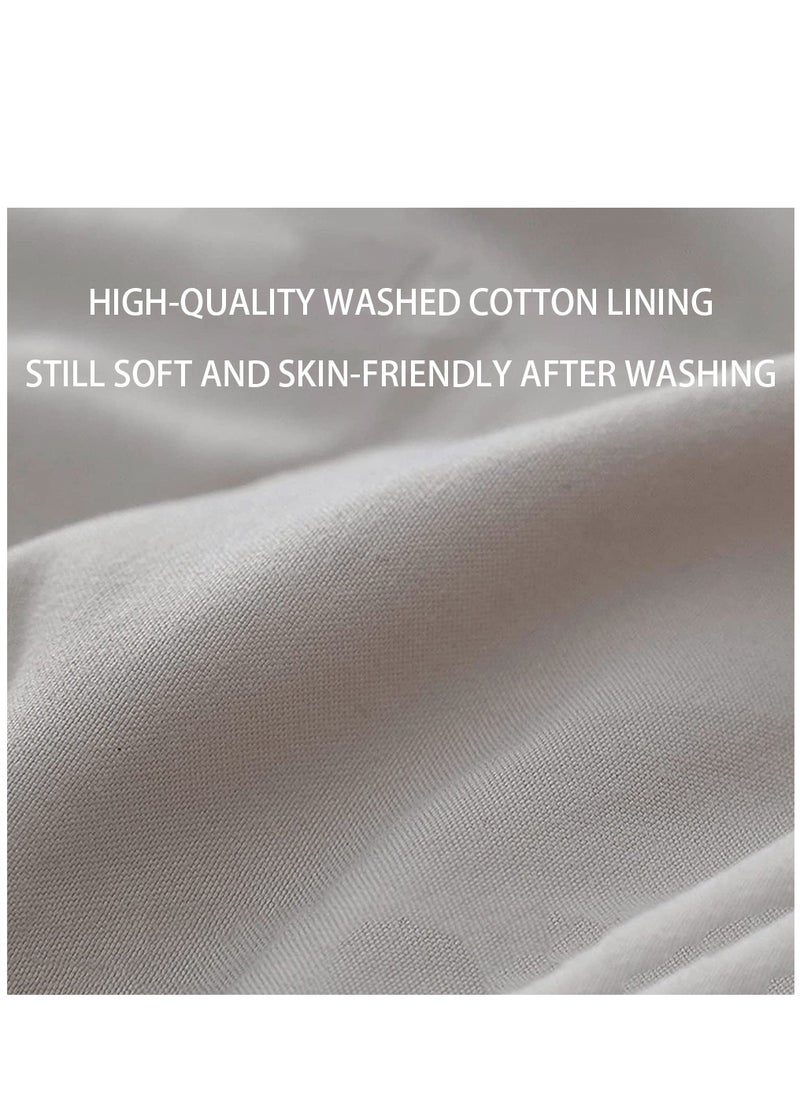 Arabest Washable Cotton Sleeping Bag 24.8-53.6°F Lightweight Sleeping Bag for Adults 3 Season Warm & Cool Weather Waterproof Sleeping Bag for Camping Traveling Outdoors （Grey）  - Image 4