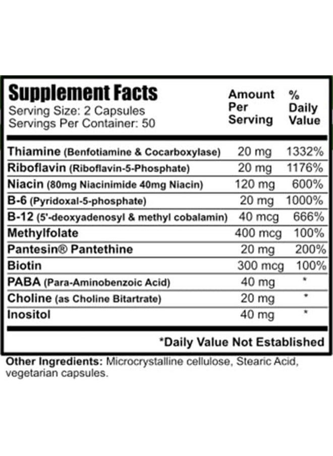 Daily Manufacturing Activated B-Complex (Activated Forms of Multi-B Vitamins)  - Image 2