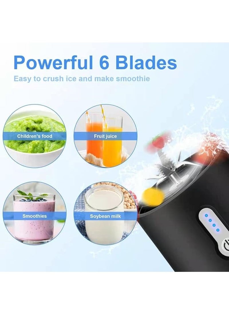 Portable Blender,Smoothie Blender, Personal Mini Juice Blender, Mini Blender for Fruit Smoothies and Shakes,USB Juicer for Baby Food,Gym,Travel and More