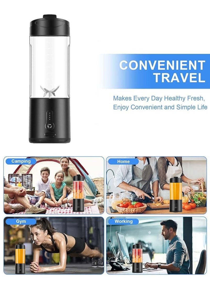 Portable Blender,Smoothie Blender, Personal Mini Juice Blender, Mini Blender for Fruit Smoothies and Shakes,USB Juicer for Baby Food,Gym,Travel and More