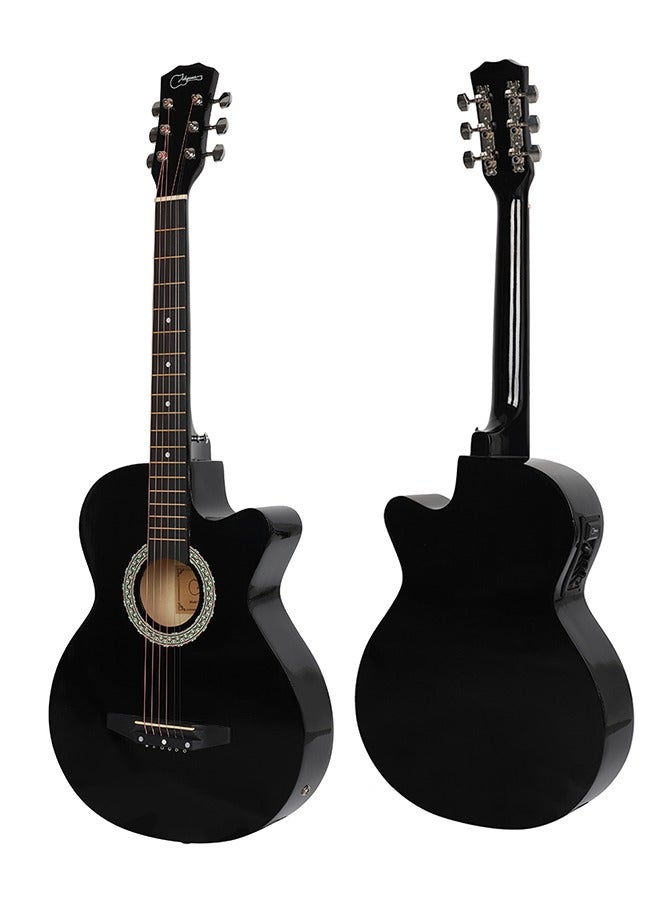 Jidyous مجموعة جيتار كهربائي صوتي للمبتدئين مقاس 38 بوصة مع ملحقات - Image 4