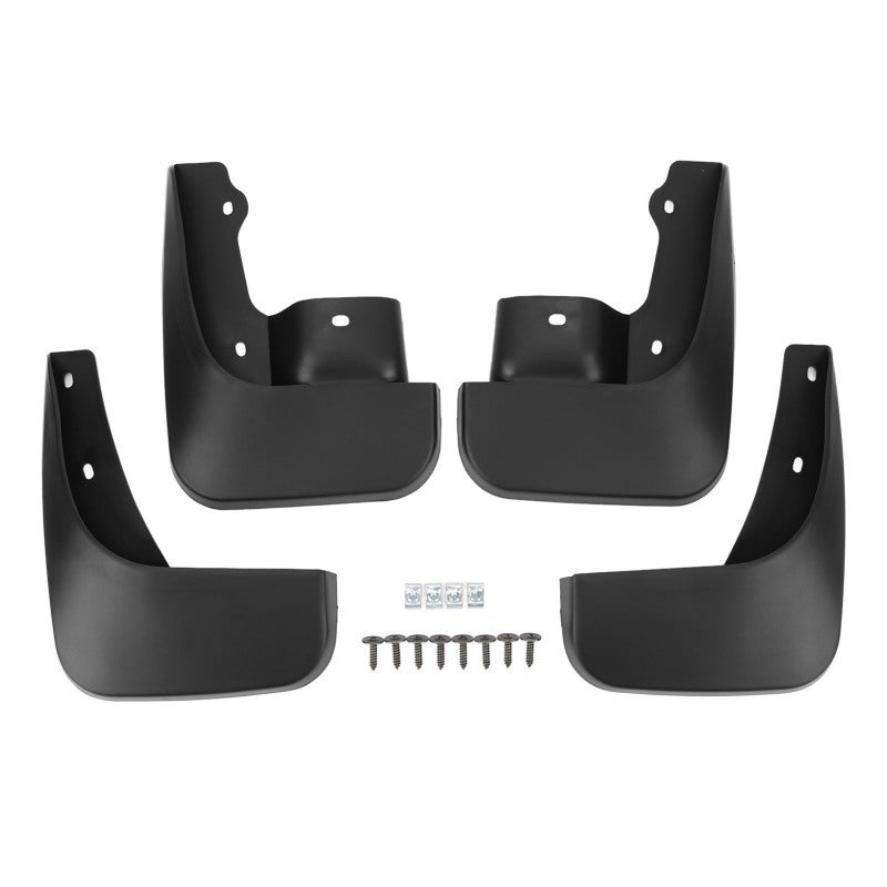 Car Wheel Mudguards 4-Piece Set High Strength PP Material Front Rear Mud Flaps - Impact Resistant Black Design Mud Flaps Replacement for Jimny 1998-2018 - Image 1