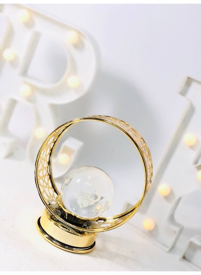 Generic - Crystal Glass Orb: A stunning decorative glass orb, perfect for adding elegance and charm to your home or office. An ideal gift for special occasions. - Image 1