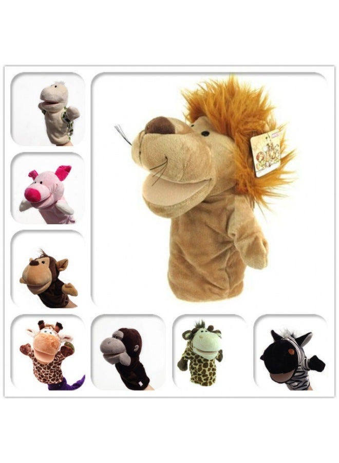 Animal Hand Doll Toy Mouth Moveable Children's Vigilany Gloves Performance Muppet Monkey Finger Doll Plush Doll-Specifications:Customized-Color:As Shown In The Picture  - Image 2