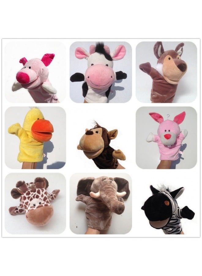 Animal Hand Doll Toy Mouth Moveable Children's Vigilany Gloves Performance Muppet Monkey Finger Doll Plush Doll-Specifications:Customized-Color:As Shown In The Picture  - Image 1
