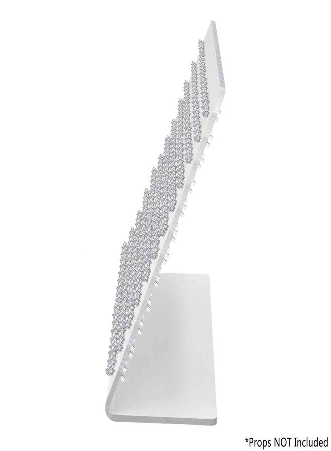 Marketing Holders Earring Display Stand Holds 120 Pair Slant Back Clear Acrylic for Hoops Studs or Dangles Jewelry Retailers Fashion Boutiques Personal Use Department Stores Sleek Contemporary - Image 5