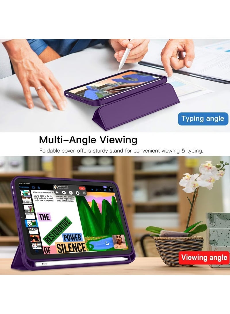 TIGER NEW Smart Case with Pencil Holder Compatible with iPad Mini 6, Trifold Stand Smart Case with Soft TPU Back, Auto Wake/Sleep, Dust Proof & Anti-Fingerprint, Heavy Duty Protection - Image 3