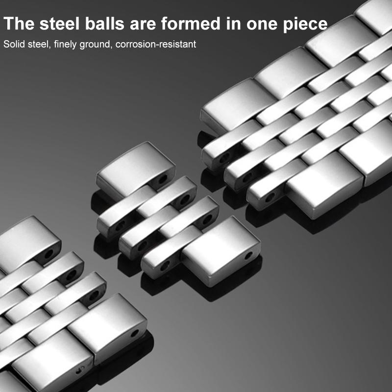 إيروريكس سوار ساعة سامسونج جالاكسي الترا / الترا 2025 من الفولاذ المقاوم للصدأ بسبع حبات (أسود) - Image 4