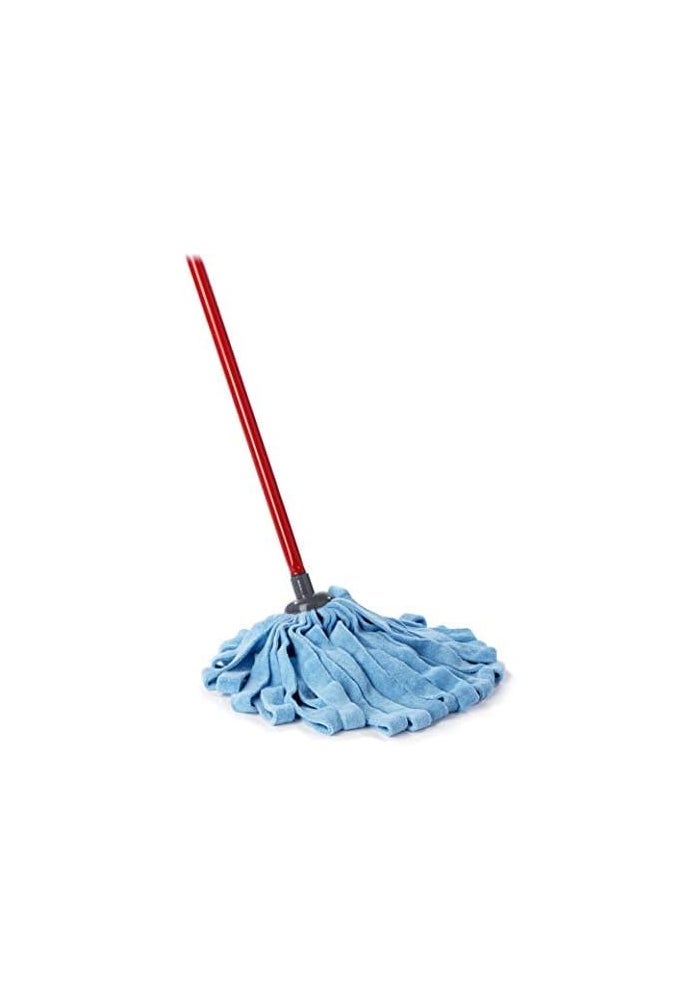 o cedar O-Cedar Microfiber Cloth Mop with Metal Handle - Blue and Red - Image 4