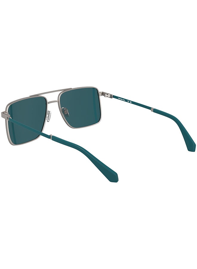 Calvin Klein Jeans FULL RIM METAL CALVIN KLEIN JEANS SUN CKJ25201S 5817 (016) MATTE LIGHT RUTHENIUM - Image 2
