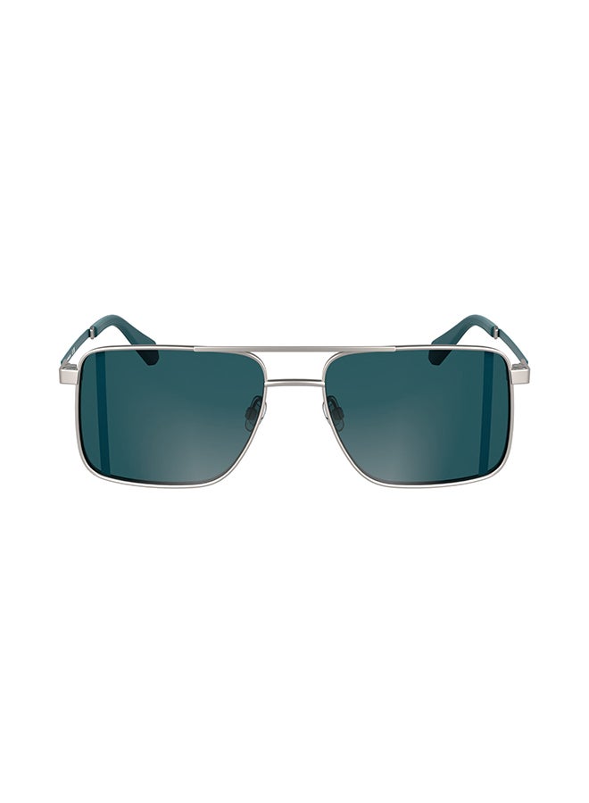 Calvin Klein Jeans FULL RIM METAL CALVIN KLEIN JEANS SUN CKJ25201S 5817 (016) MATTE LIGHT RUTHENIUM - Image 1
