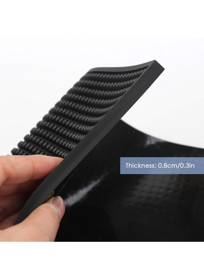 سيج بيوتي سجادة حلاقة لقص الشعر، Segbeauty 11.8 × 17.5 بوصة سجادة حلاقة مطاطية مرنة مضادة للانزلاق لمحطات مقص أدوات الصالون سجادة حماية سطح الطاولة لخدمة البار سجادة حوض غسيل وسادة محطة صالون التجميل - Image 3