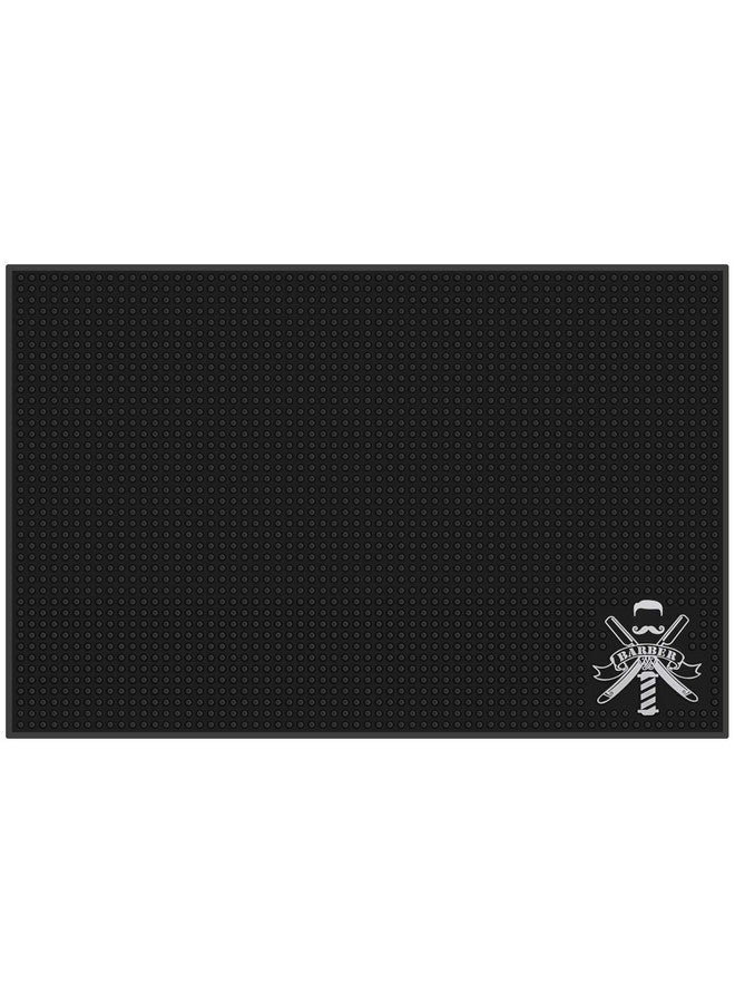 سيج بيوتي سجادة حلاقة لقص الشعر، Segbeauty 11.8 × 17.5 بوصة سجادة حلاقة مطاطية مرنة مضادة للانزلاق لمحطات مقص أدوات الصالون سجادة حماية سطح الطاولة لخدمة البار سجادة حوض غسيل وسادة محطة صالون التجميل - Image 1