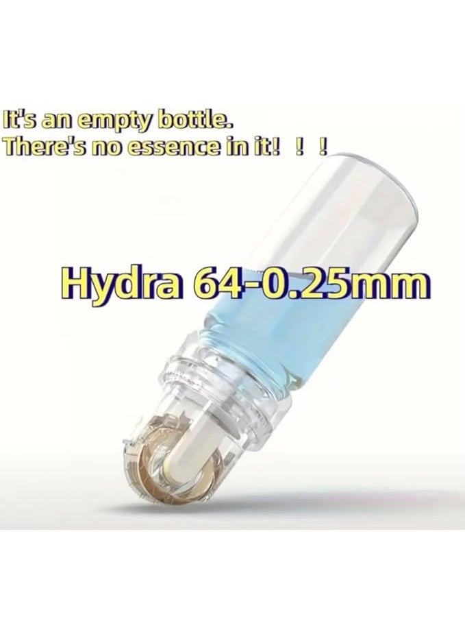 Hydra Roller 64 Microneedle Derma Roller for Face - 0.25mm Titanium Gold-Plated Needles - 10ml Serum Applicator Bottle for Skin Rejuvenation, Brightening & Anti-Aging - Home Microneedling Tool - Image 4
