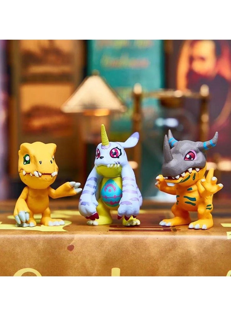 PG - A 9-piece set of characters from the anime Digital Heroes Digimon, 5 cm - Image 1