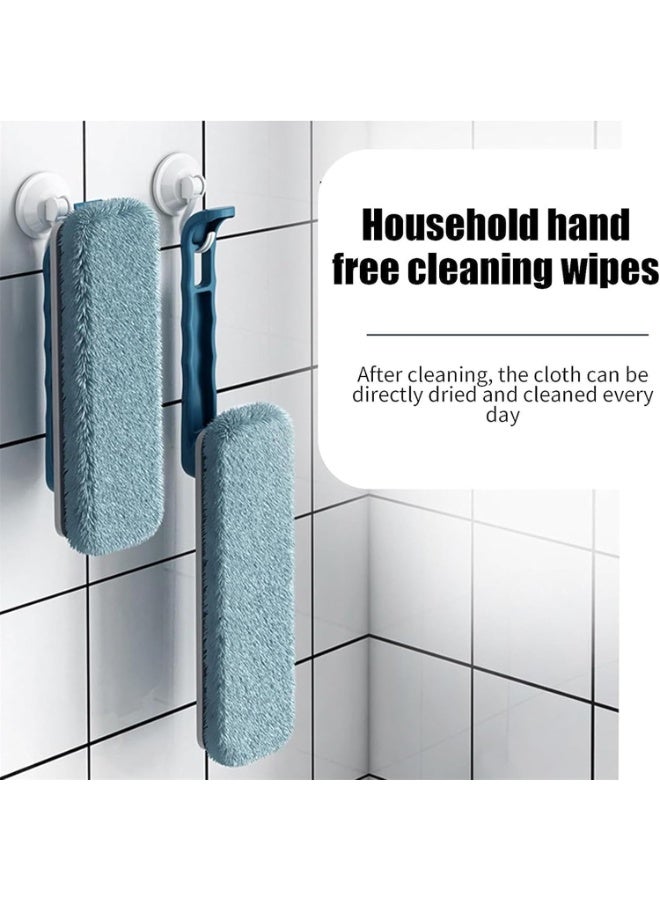 Alissa 3-in-1 Mini Spin Mop & Scrubber – 360° Rotating, Cordless, Adjustable Handle – Includes Triangular Scraper for Bathroom, Tile, Floor, Wall & Kitchen – 3-Pack Cleaning Set  - Image 3