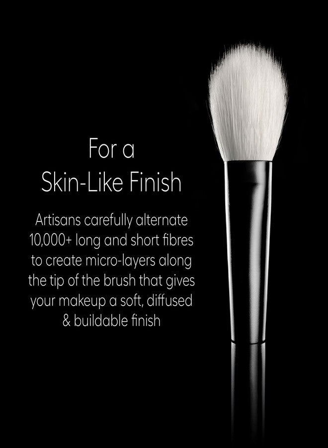 rephr Shodo 05 No-Makeup Makeup Brush, Natural Goat Hair | Angled for Blush, Bronzer, Highlight & Setting Powder | Skin-Like Diffused Finish | Handmade in Kumano, Japan - Image 4