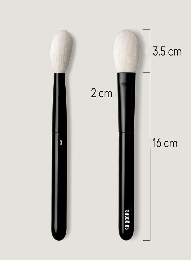 rephr Shodo 05 No-Makeup Makeup Brush, Natural Goat Hair | Angled for Blush, Bronzer, Highlight & Setting Powder | Skin-Like Diffused Finish | Handmade in Kumano, Japan - Image 2