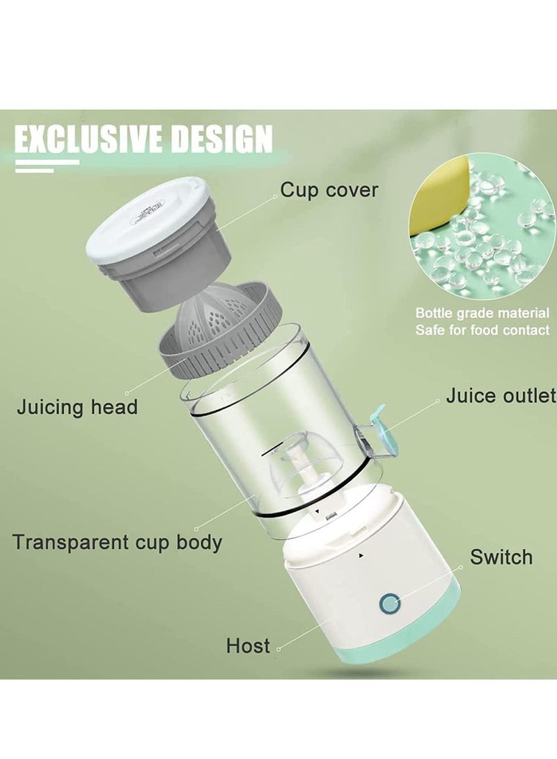 ELTRAZONE عصارة برتقال كهربائية محمولة لاسلكية تعمل بالشحن عبر USB بقوة 45 وات متعددة الوظائف للاستخدام المنزلي عالية الكفاءة لتوفير الجهد - Image 4