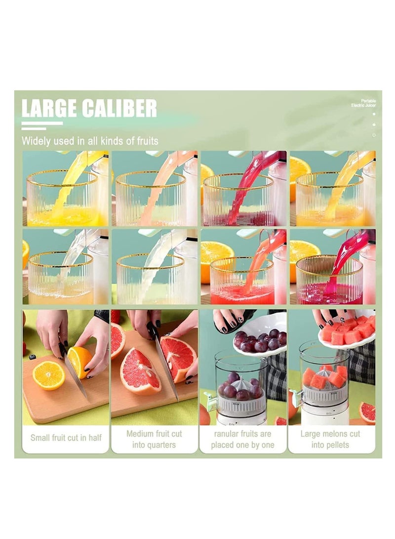 ELTRAZONE عصارة برتقال كهربائية محمولة لاسلكية تعمل بالشحن عبر USB بقوة 45 وات متعددة الوظائف للاستخدام المنزلي عالية الكفاءة لتوفير الجهد - Image 2