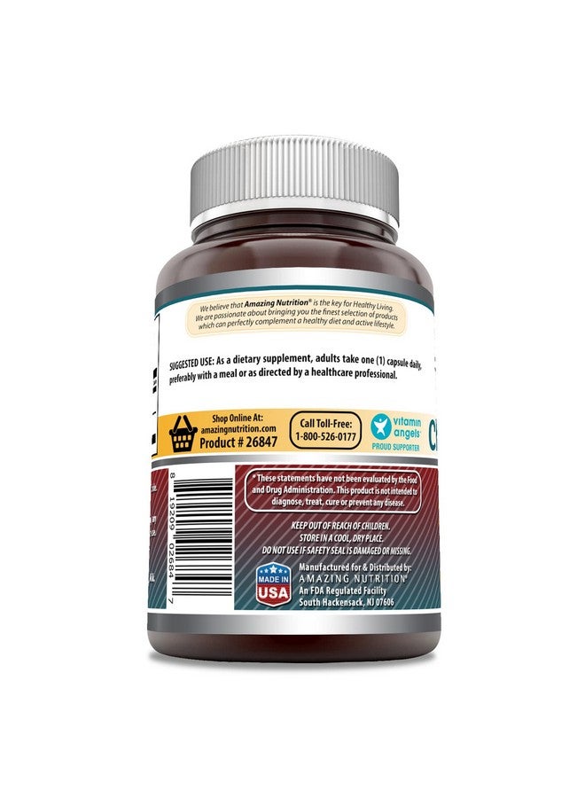 Amazing Nutrition مكمل كولين وإنوزيتول من أمازينغ فورمولا | 500 ملغ لكل حصة | كبسولات | غير معدلة وراثيًا | خالية من الغلوتين | صنع في الولايات المتحدة (1 عبوة، 100 حبة) - Image 3