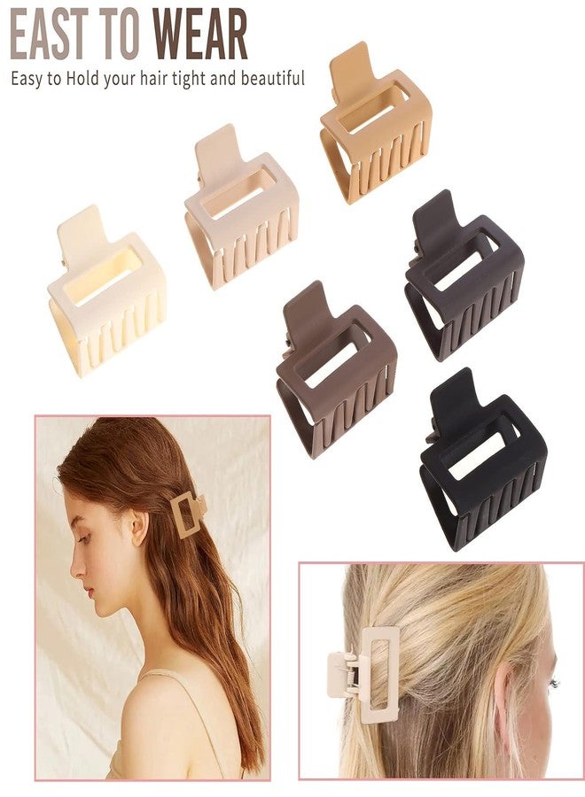 ANNACREATIONS ANNA CREATIONS 12 Pcs Korean Fashion Matte Hair Claw Clips Strong Hold Hair Clutcher for Thick & Thin Hair Accessories for Women & Girls - Image 5
