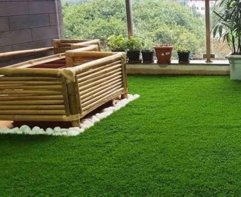 Carpet Planet Artificial Grass Carpet Mat - High Density Grass Carpet Mat For Covering Garden, Hotel, Restaurant, Wall, Terrace, Balcony,Home Decor, Lawn, Doormat_Cp46, 1 Piece - Image 2