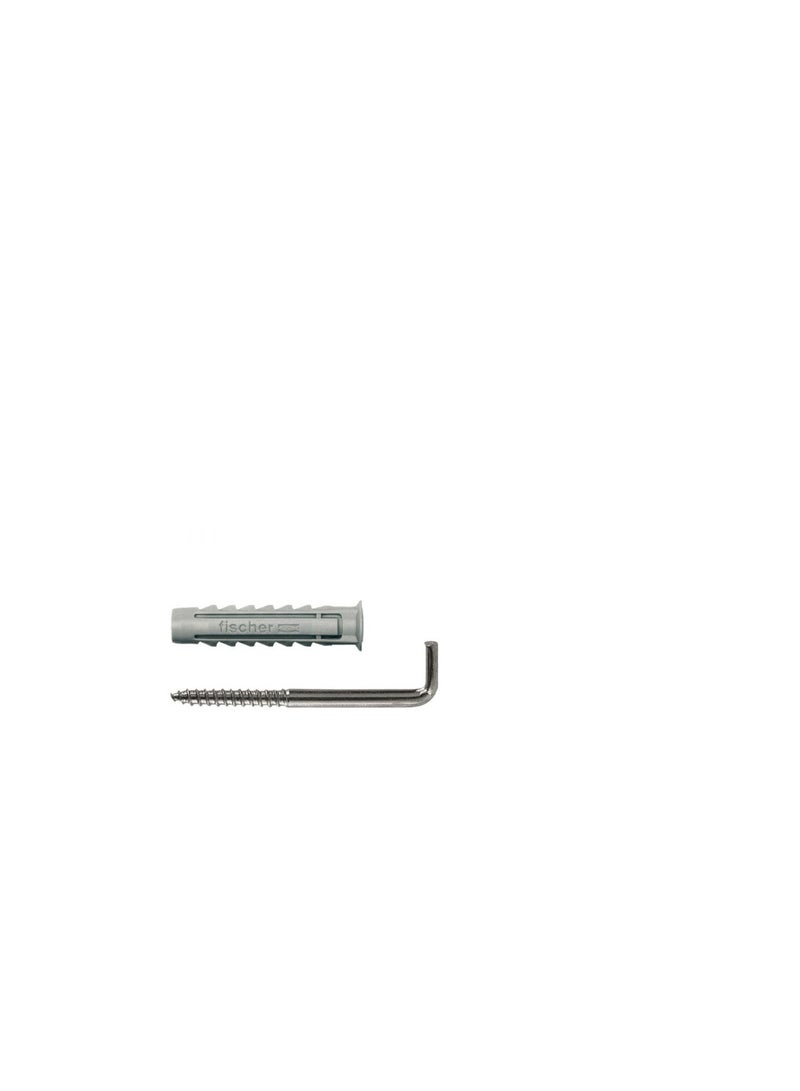 Fischer Fischer Nylon Expansion Fixing Plug W/Chipboard Screw SX 8x40 SB 8Pcs