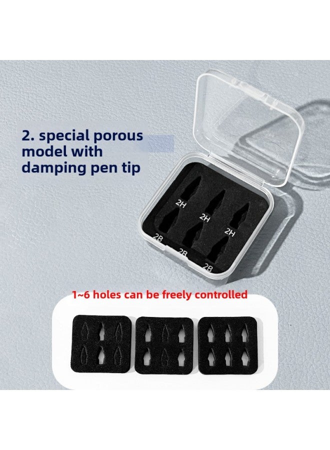 Apple Huawei Replacement Pen Tip Packing Box Applicable Capacitive Pen Tip Packing Box Transparent Plastic Box EVA Liner-Color:Damping Nib Special Porous  - Image 1