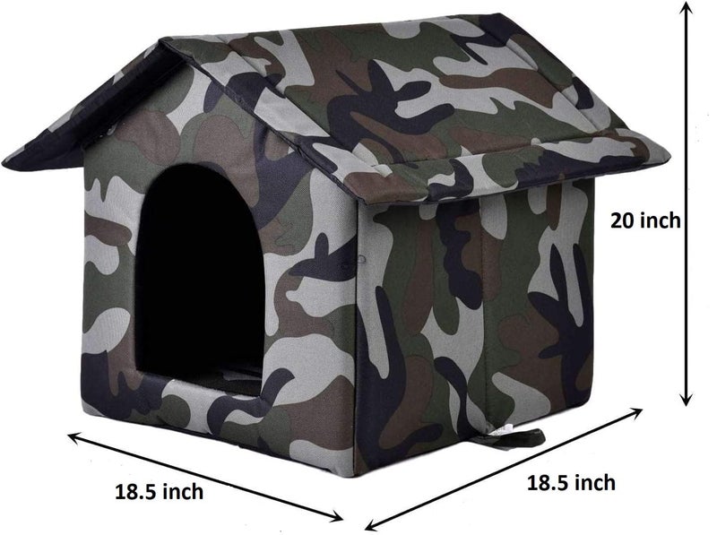 KOZI PET Soft & Light Weight Designer Luxurious Foldable Pet Tent/Kennel/House/Hut for Cats/Kitten/Puppies & Dogs (M) 20 * 18.5 * 18.5 inch - Image 3