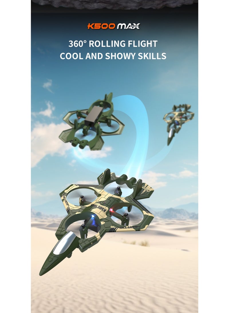 Impact-Resistant Cool RC Airplane - Supports Throw-Start, 360° Rolls, Barometric Altitude Hold, One-on High/Low Speed Switch, Drop-Resistant and Anti-Collision Design, Colorful LED Lights + Headless Mode, Ideal for Outdoor Flight - Image 4