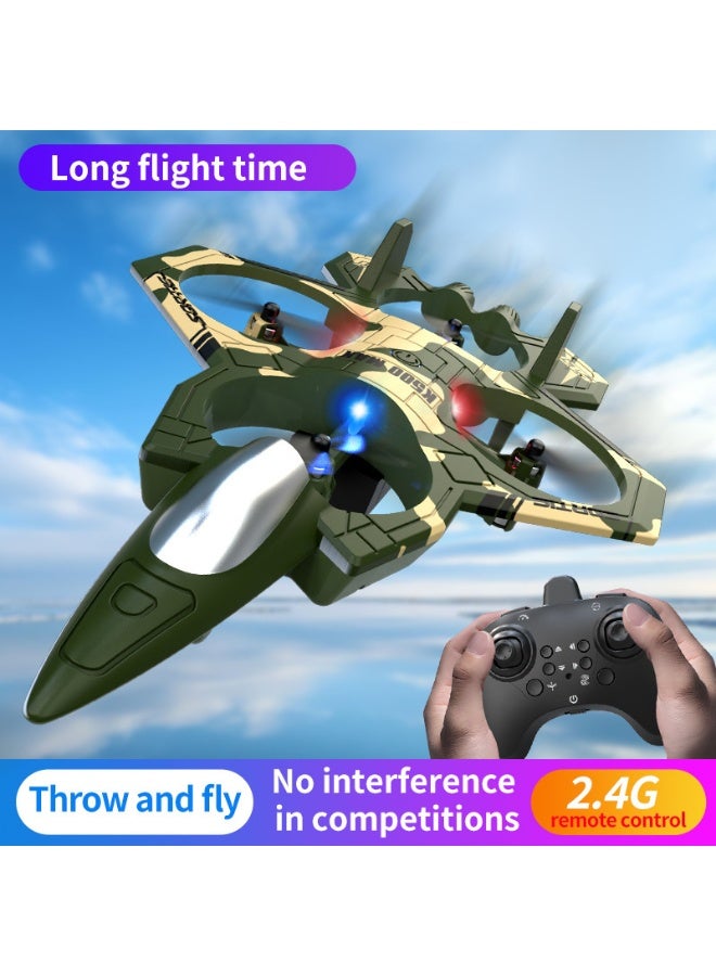 Impact-Resistant Cool RC Airplane - Supports Throw-Start, 360° Rolls, Barometric Altitude Hold, One-on High/Low Speed Switch, Drop-Resistant and Anti-Collision Design, Colorful LED Lights + Headless Mode, Ideal for Outdoor Flight - Image 3