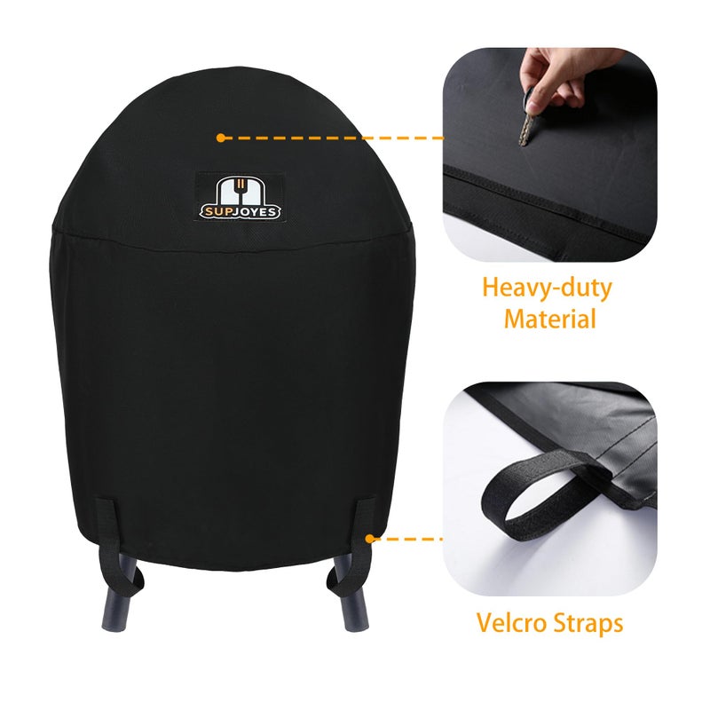 SUPJOYES 6659 Grill Cover for Char-Griller AKORN Jr. Portable Kamado Charcoal Grill, Fit E06614, E6714, E86714, E36714 - Image 3