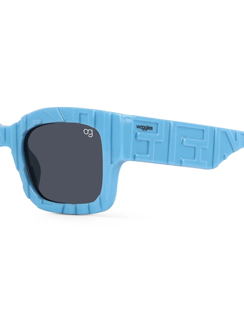 Woggles Stylish Blue kids Rectangle Kids Sunglasses