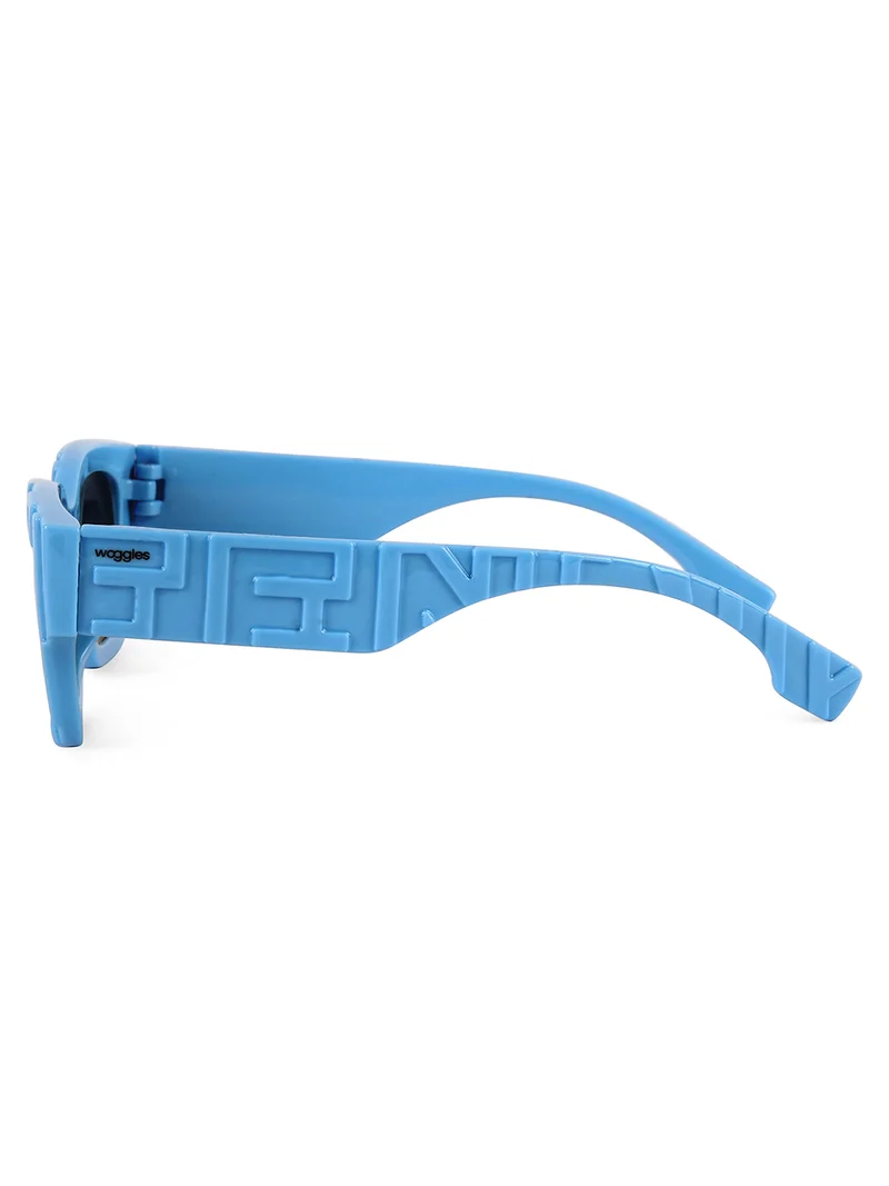 Woggles Stylish Blue kids Rectangle Kids Sunglasses