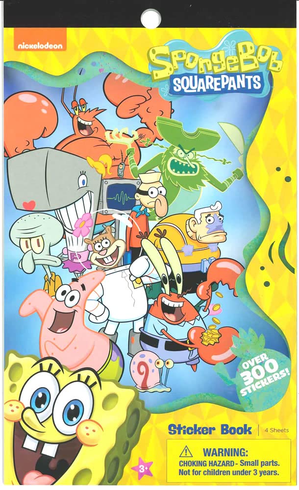 Innovative Designs United Pacific Designs 712405SB: Sponge Bob 4 Sheet Sticker Pad, 200+ Stickers - Image 4