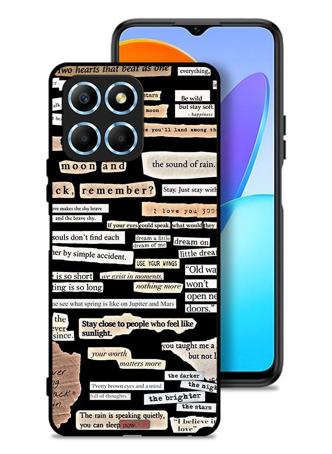 Tolwak Honor X8 5G Protective Case Cover Quotes Stickers - Image 1