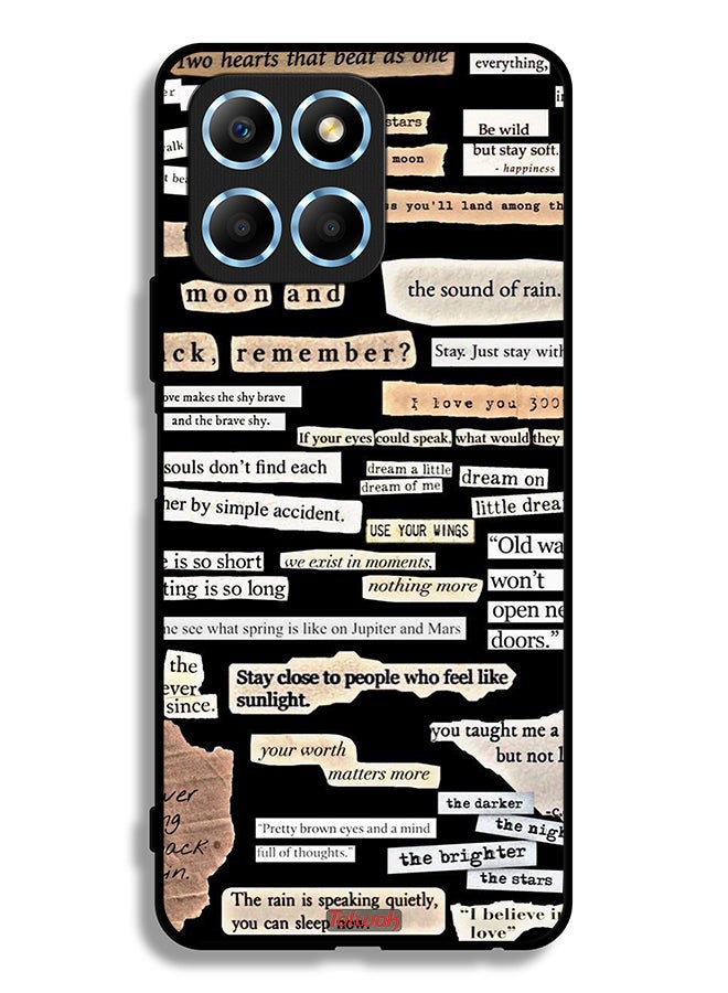 Tolwak Honor X8 5G Protective Case Cover Quotes Stickers - Image 2