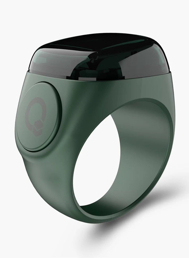 iQIBLA Digital Counter Tasbeeh, IQIBLA SMART Zikr Ring Noor 18mm Green, World's first Muslim, IQIBLA SMART Zikr Ring - Image 1