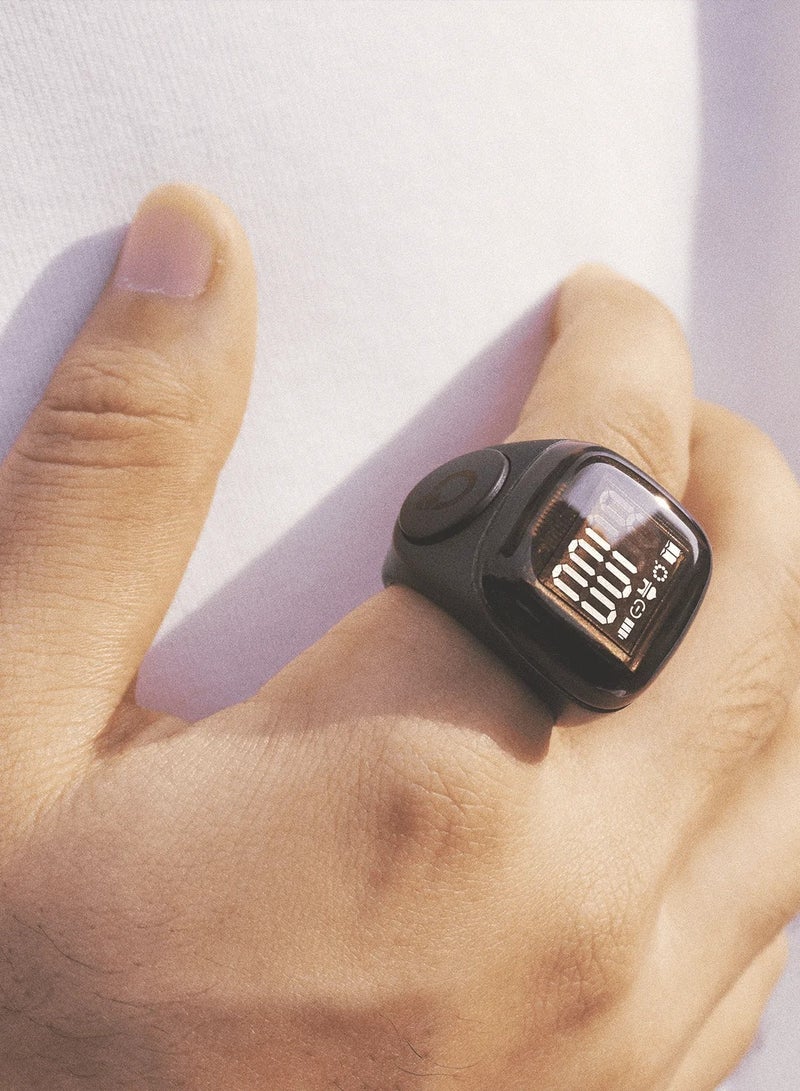 iQIBLA Digital Counter Tasbeeh, IQIBLA SMART Zikr Ring Noor 18mm Green, World's first Muslim, IQIBLA SMART Zikr Ring - Image 4