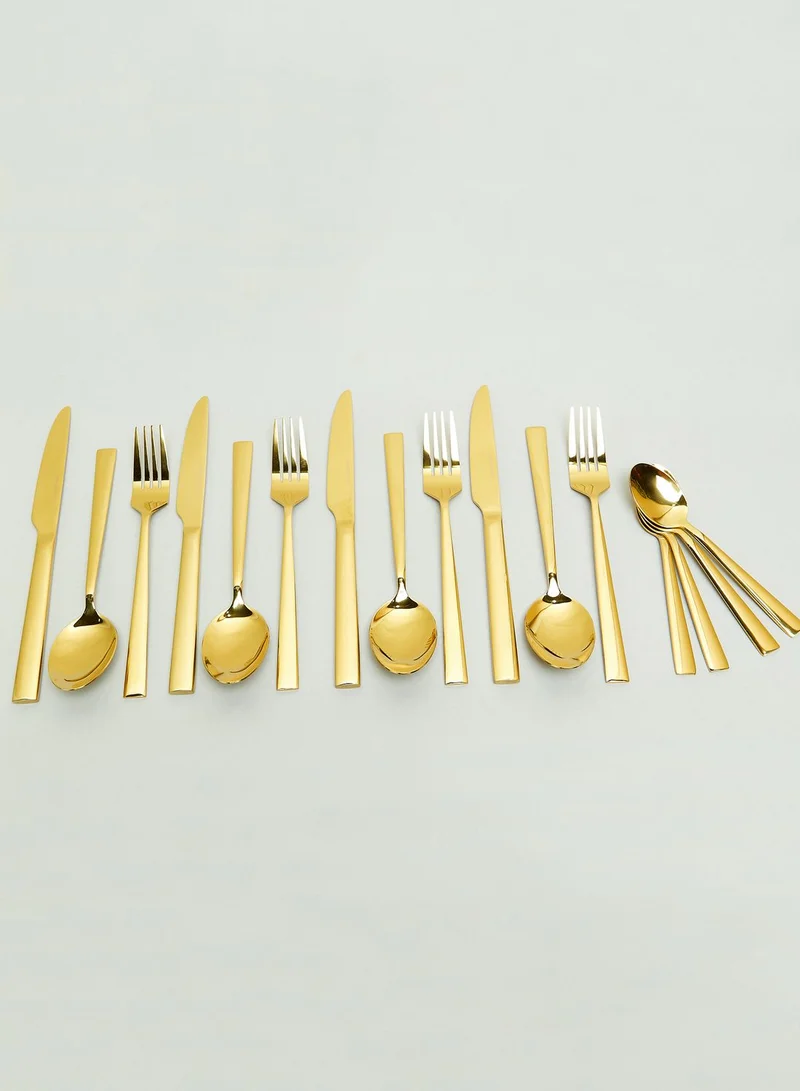 Premier Avie 16 Piece Gold Cutlery Set