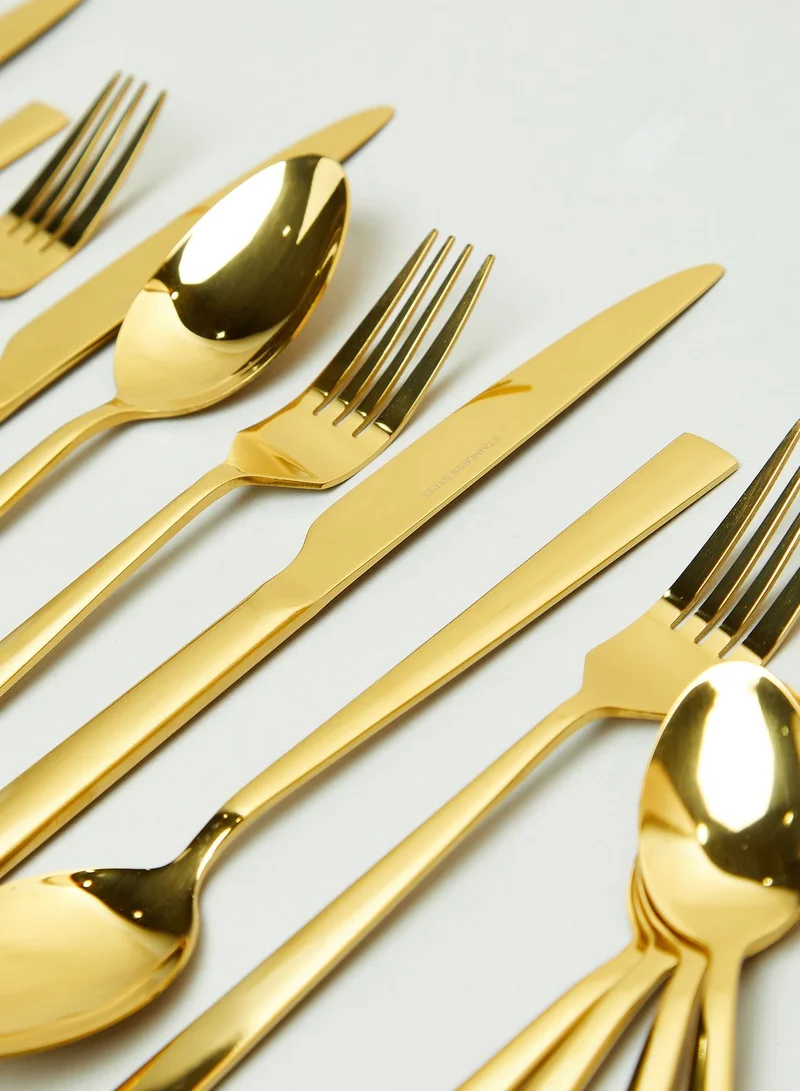 Premier Avie 16 Piece Gold Cutlery Set