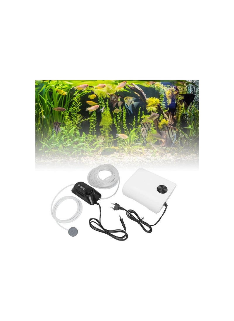 Generic - OUKA Mini Fish Tank Ozonizer, 6W 120MG Ozone Amount Aquarium Ozone Generator, 8W 4 x 3L/Min Maximum Air Volume Air Pump with Bubble Stones Fish Tank Aerator for Fish Tank Fountain(US) - Image 1
