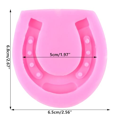 YIHUOMOLDS Horseshoe Hoof Fondant Silicone Molds For Cake Decorating Cupcake Topper Chocolate Candy Gum Paste Polymer Clay - Image 2