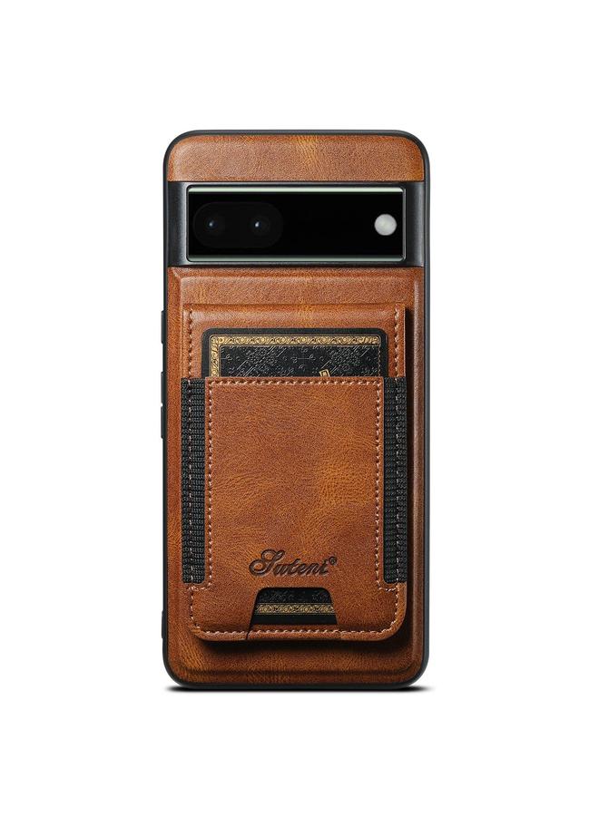 Suteni Case For Google Pixel 6 H17 Oil Eax Leather Detachable Wallet Phone Case - Image 1