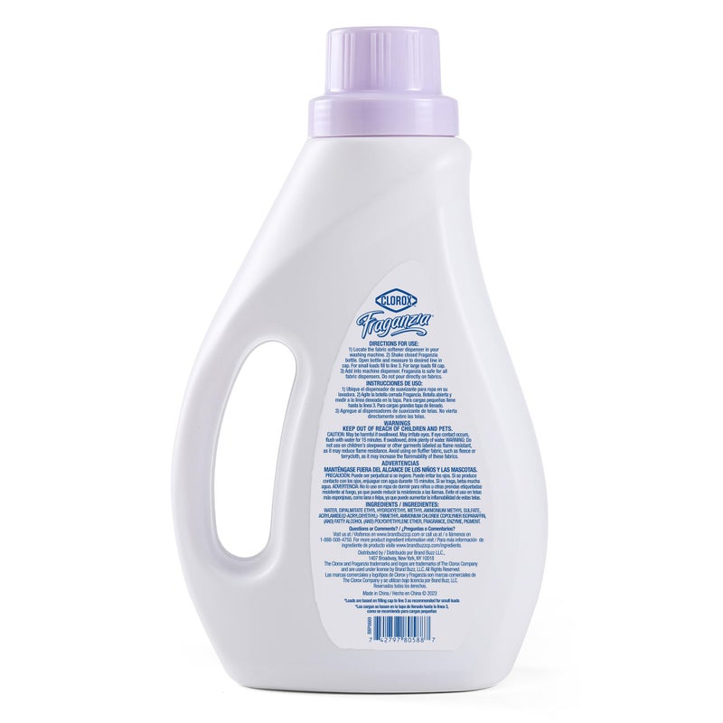 Clorox Fraganzia Liquid Fabric Softener, Lavender with Eucalyptus Scent 40oz | Laundry Softener | Laundry Wrinkle Reducer and Static Reducer | Lavender with Eucalyptus Laundry Softener - Image 5