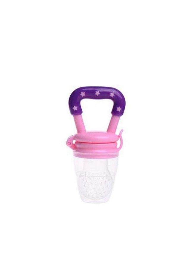 Safe-O-Kid Pack Of 1 Bpa Free Silicone Food;Fruit Nibbler Soft Pacifier;Feeder For Babypink - Image 1